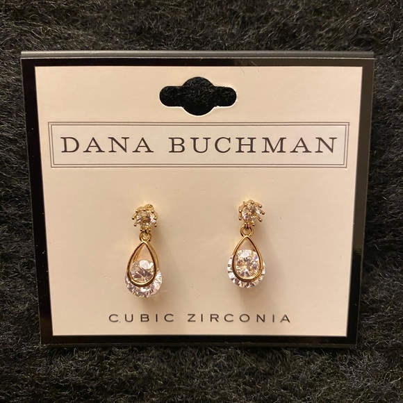 Cubic Zirconia Teardrop Earrings - Picture 2 of 2